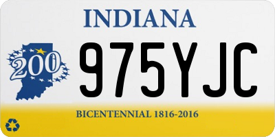 IN license plate 975YJC