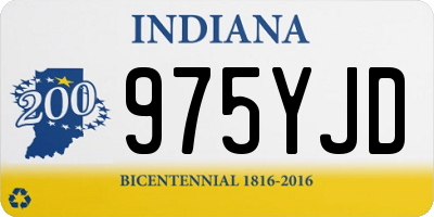 IN license plate 975YJD