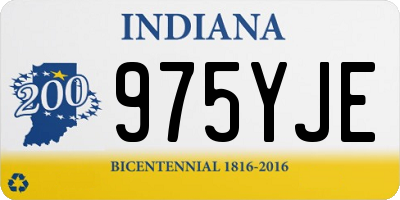 IN license plate 975YJE
