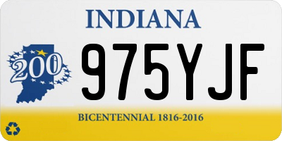 IN license plate 975YJF