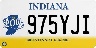 IN license plate 975YJI