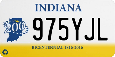 IN license plate 975YJL