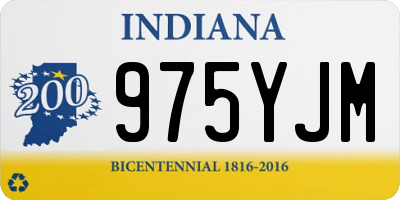 IN license plate 975YJM