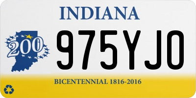 IN license plate 975YJO
