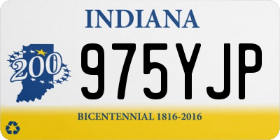 IN license plate 975YJP