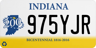 IN license plate 975YJR