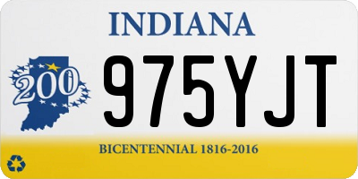IN license plate 975YJT
