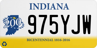 IN license plate 975YJW