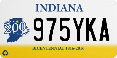 IN license plate 975YKA