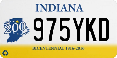 IN license plate 975YKD