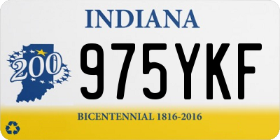 IN license plate 975YKF
