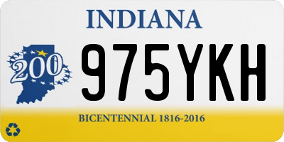 IN license plate 975YKH