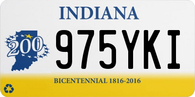 IN license plate 975YKI