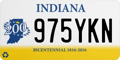 IN license plate 975YKN