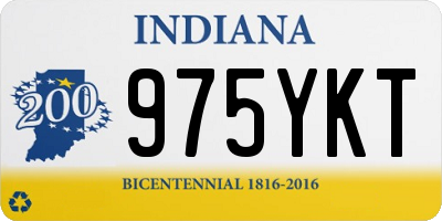 IN license plate 975YKT