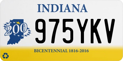 IN license plate 975YKV