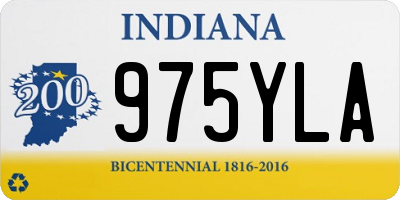 IN license plate 975YLA