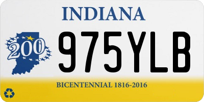 IN license plate 975YLB