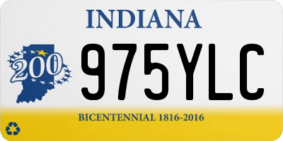IN license plate 975YLC