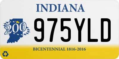 IN license plate 975YLD