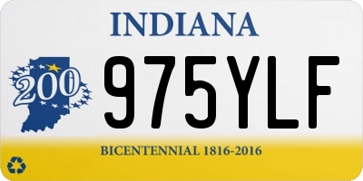 IN license plate 975YLF