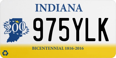 IN license plate 975YLK