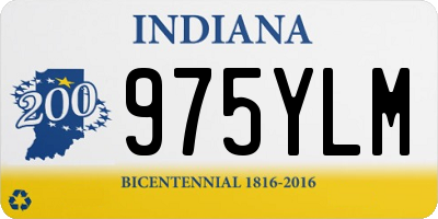 IN license plate 975YLM