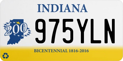 IN license plate 975YLN