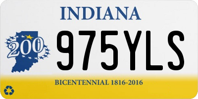 IN license plate 975YLS