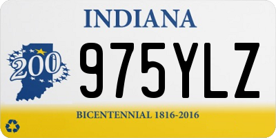 IN license plate 975YLZ