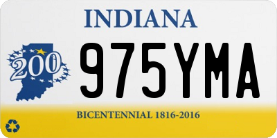 IN license plate 975YMA