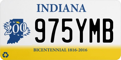 IN license plate 975YMB
