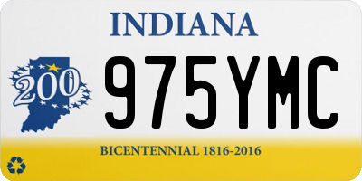 IN license plate 975YMC