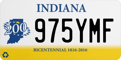 IN license plate 975YMF