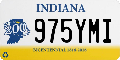 IN license plate 975YMI