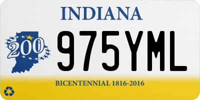 IN license plate 975YML
