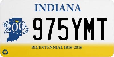 IN license plate 975YMT