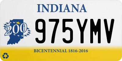 IN license plate 975YMV
