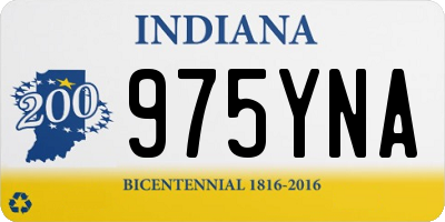 IN license plate 975YNA