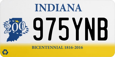 IN license plate 975YNB