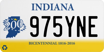 IN license plate 975YNE
