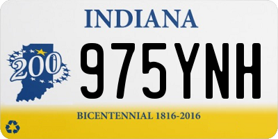 IN license plate 975YNH