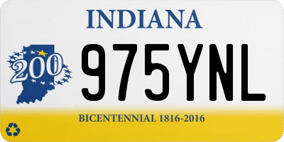 IN license plate 975YNL