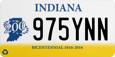 IN license plate 975YNN