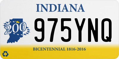 IN license plate 975YNQ
