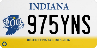 IN license plate 975YNS