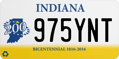 IN license plate 975YNT