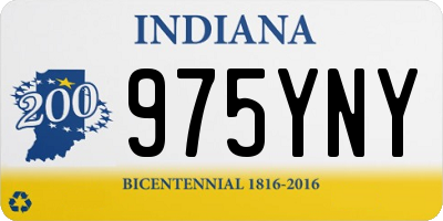 IN license plate 975YNY