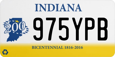 IN license plate 975YPB