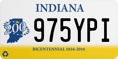IN license plate 975YPI